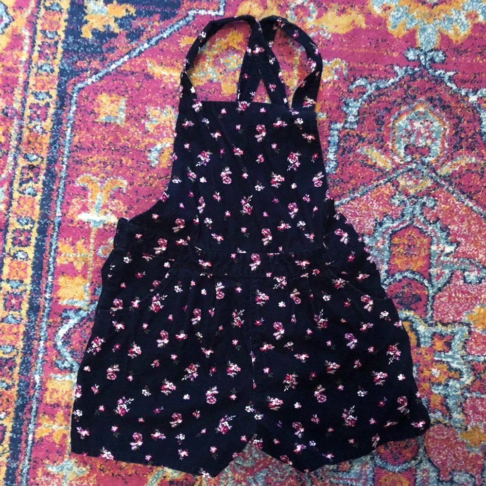 Annie for Target floral corduroy overall 10/12